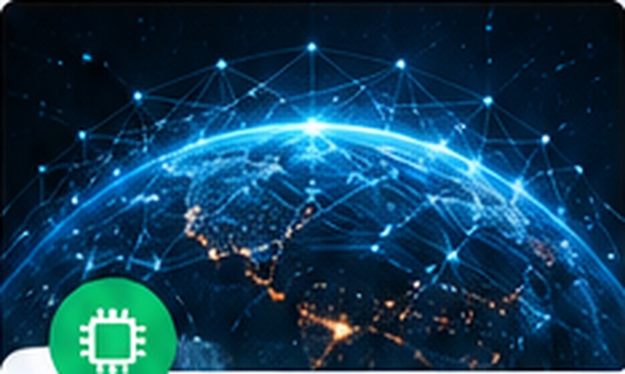 Digital network representing computer science